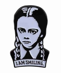The Addams Family 'Wednesday Addams | I Am Smiling' Enamel Pin