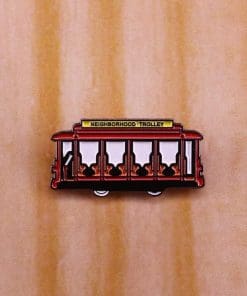 Alternative view of Mr. Rogers' Neighborhood 'Trolley' Enamel Pin