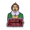 Elf 'Santa's Coming' Enamel Pin
