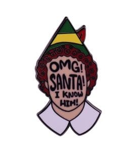 Elf 'Omg | Santa' Enamel Pin