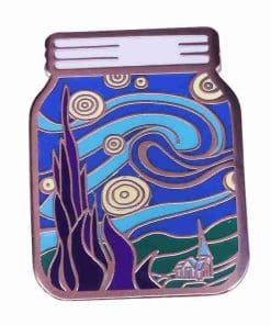 Van Gogh 'Starry Night in a Jar' Enamel Pin