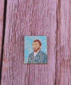 Alternative view of Van Gogh 'Self Portrait | 2.0' Enamel Pin