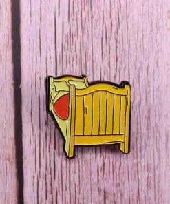 Alternative view of Van Gogh 'Crib' Enamel Pin