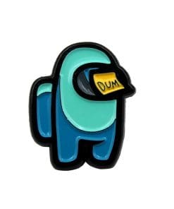 Alternative view of Among Us 'Turquoise' Enamel Pin