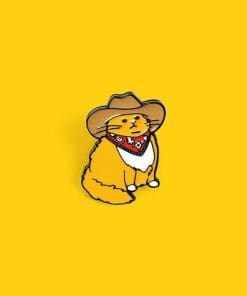 Cute Cowboy Cat Enamel Pin