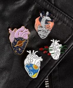 Anatomical Heart 'Cat Overload' Enamel Pin - Image 5