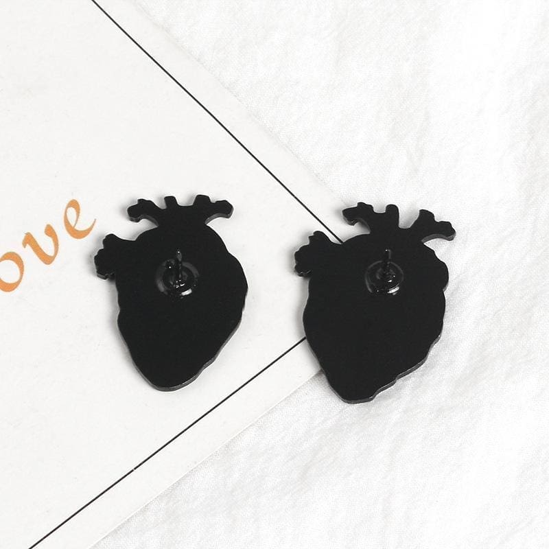 Anatomical Human Organ 'Brain & Heart' Set Enamel Pin - Image 7