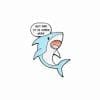 Shark 'Shark Week' Enamel Pin