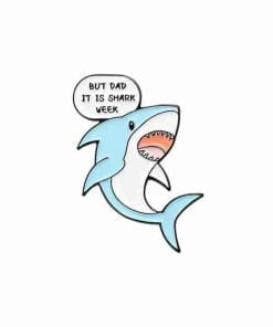 Shark 'Shark Week' Enamel Pin