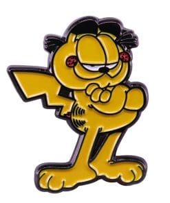 Alternative view of Garfield Enamel Pin