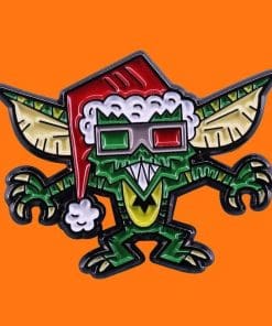 Alternative view of Gremlins 'Santa | 3D Glasses' Enamel Pin