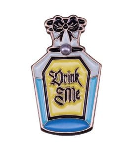 Alternative view of Alice in Wonderland 'Drink Me' Enamel Pin