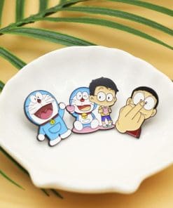 Alternative view of Doraemon 'Hello' Enamel Pin