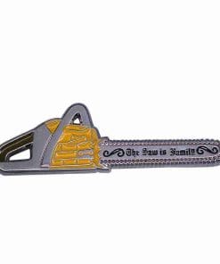 Alternative view of Texas Chainsaw Massacre 'The Saw is Family' Enamel Pin