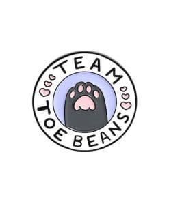 Cats Club 'Team Toe Beans' Enamel Pin