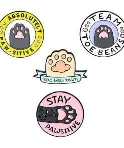 Alternative view of Cats Club 'Toe Bean Team' Enamel Pin