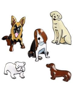 Alternative view of Dog 'German Shepherd' Enamel Pin