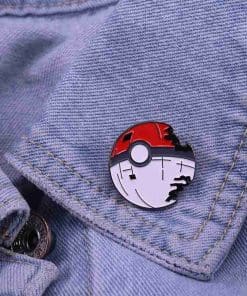 Alternative view of Pokemon 'Damaged Pokemon | Death Star' Enamel Pin