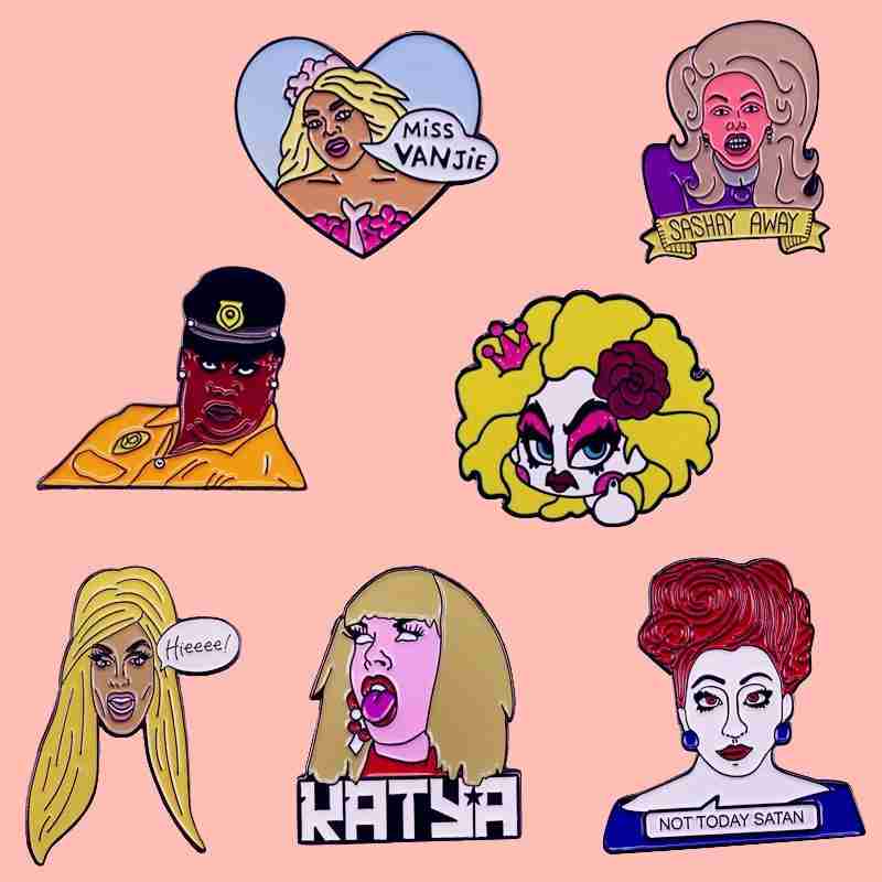 Rupaul's Drag Race 'Violet Chachki | Not Today Satan' Enamel Pin - Image 5