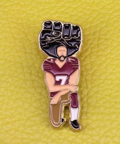 Alternative view of Colin Kaepernick Kneeling Enamel Pin