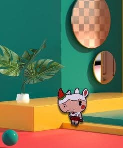 Alternative view of Animal Crossing 'Merengue' Enamel Pin