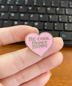 Alternative view of Pulp Fiction 'Be Cool Honey Bunny' Enamel Pin