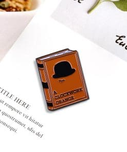 Alternative view of A Clockwork Orange Book Enamel Pin