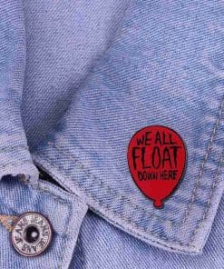 Alternative view of Pennywise 'IT | We All Float Down Here | Black' Enamel Pin
