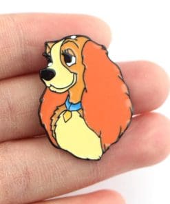 Alternative view of Lady and the Tramp Set Enamel Pin