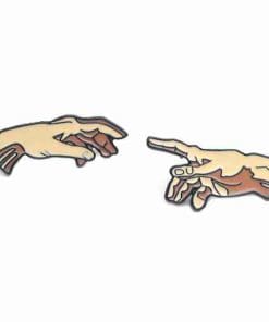 The Creation of Adam Set Enamel Pin