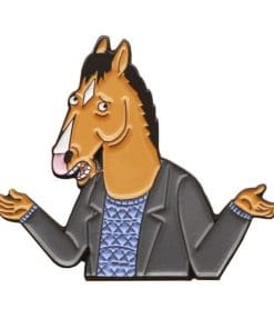 Alternative view of BoJack Horseman 'What?' Enamel Pin