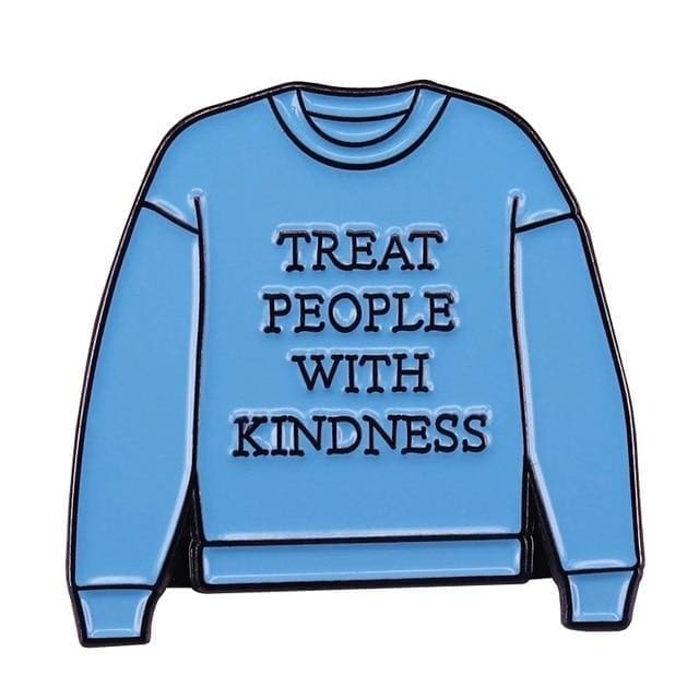 Harry Styles 'Blue Sweater | Treat People With Kindness' With Enamel Pin