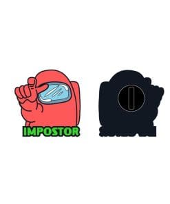 Alternative view of Among Us 'Imposter | Loser' Enamel Pin