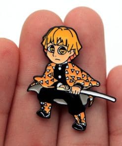 Alternative view of Demon Slayer 'Zenitsu' Enamel Pin