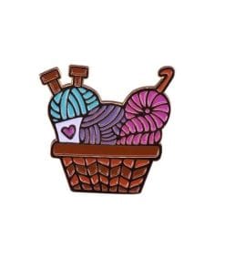 Cute 'Group Yarn' Enamel Pin