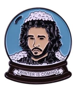 Alternative view of Game of Thrones 'Jon Snow | Snow Globe' Enamel Pin