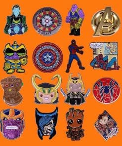 Alternative view of Superhero 'Tony Stark Heart Badge' Enamel Pin