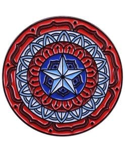 Alternative view of Captain America 'Mandala Art | Shield' Enamel Pin