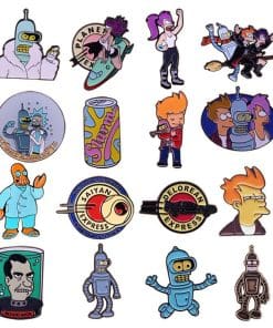 Alternative view of Futurama 'Group Portrait' Enamel Pin