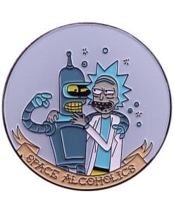 Futurama 'Rick and Bender | Space Alcoholics' Enamel Pin