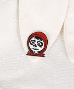 Alternative view of Coco 'Miguel | Skeleton Face' Enamel Pin