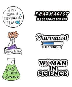 All About Science Set of 6 Enamel Pin