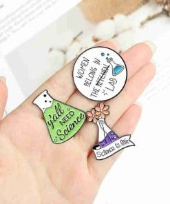 Alternative view of Science is Life Enamel Pin