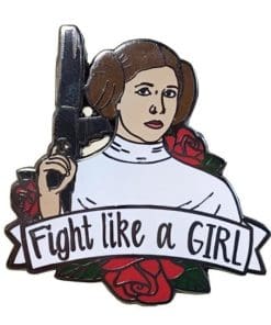 'Princess Leia | Fight like a Girl' Enamel Pin