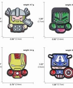 Alternative view of Superhero 'Captain America | Cute Chibi' Enamel Pin
