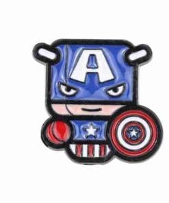 Superhero 'Captain America | Cute Chibi' Enamel Pin