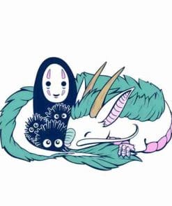 Spirited Away 'No Face, Soot Sprite and Haku' Enamel Pin