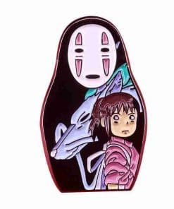 Spirited Away 'No Face, Haku and Chihiro' Enamel Pin