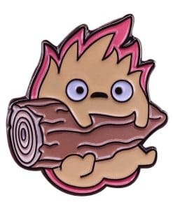 Alternative view of Howl's Moving Castle 'Calcifer' Enamel Pin