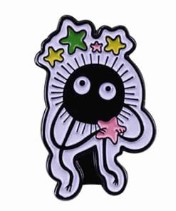 Alternative view of Spirited Away 'Soot Sprites' Enamel Pin